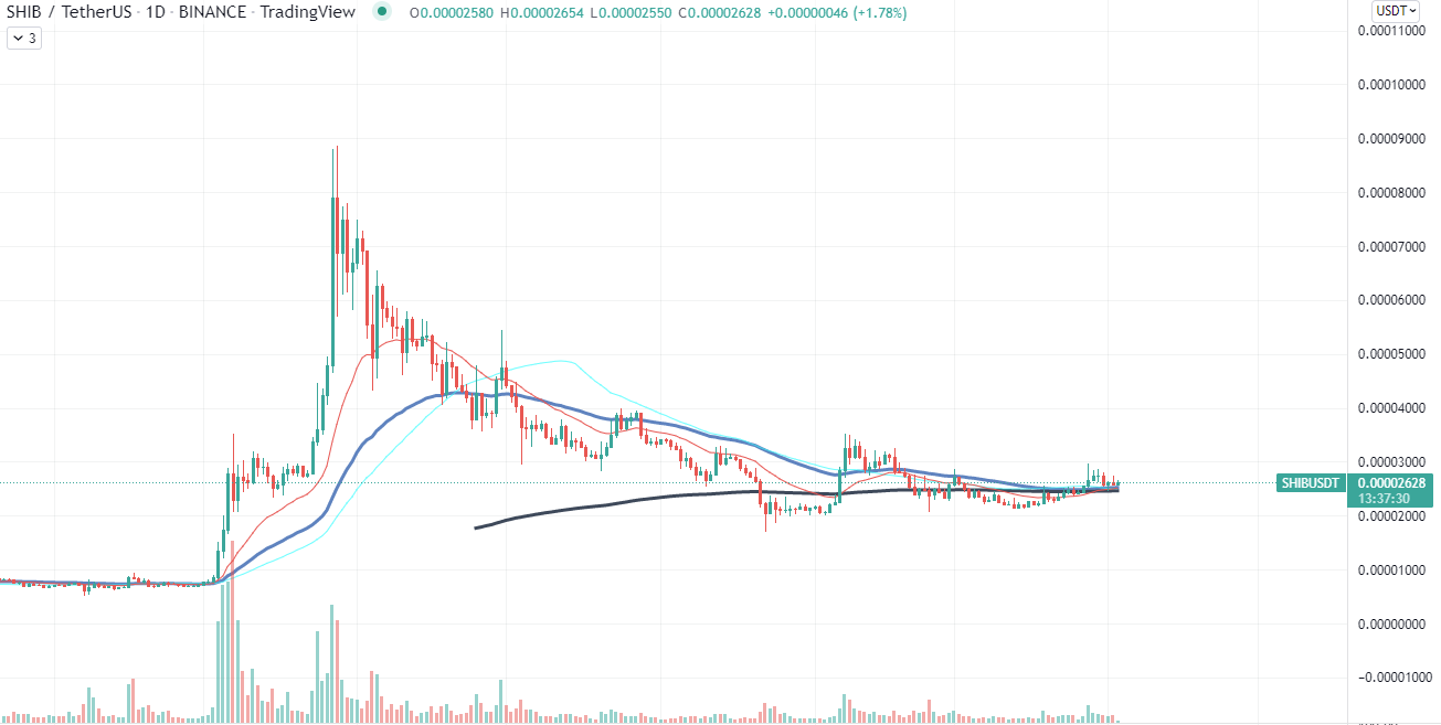 نمودار قیمت شیبا اینو