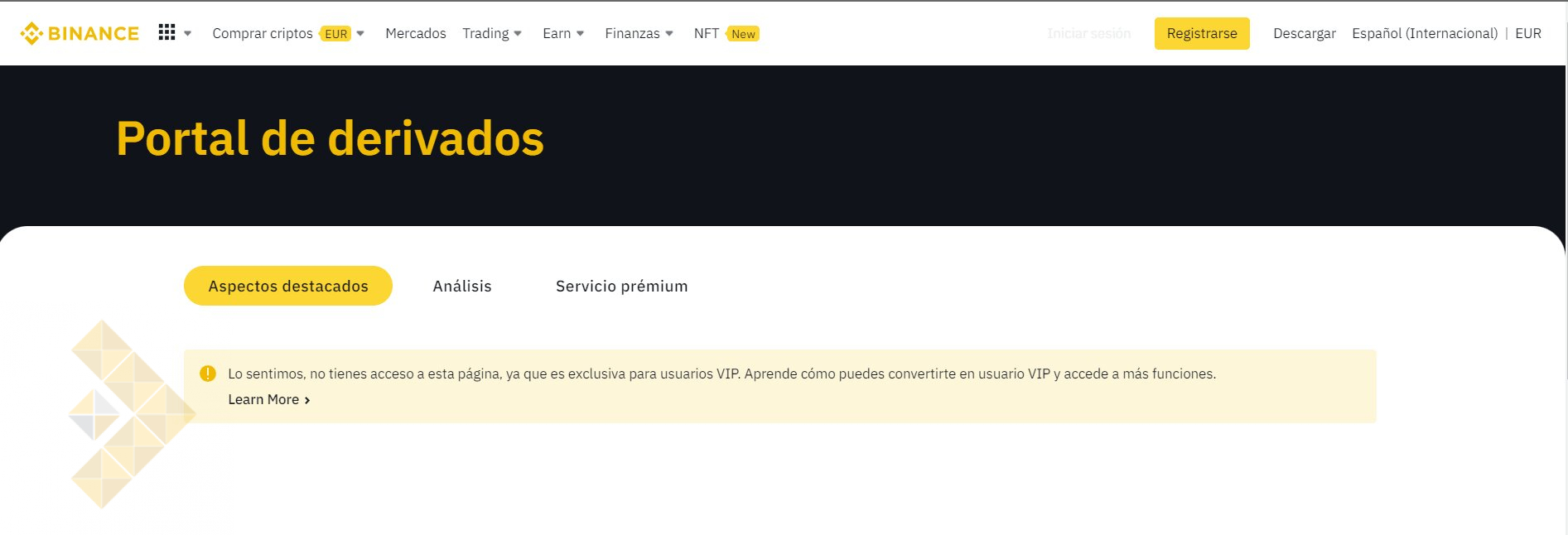 بایننس خدمات بازار مشتقات رمزنگاری در اسپانیا را متوقف کرده است