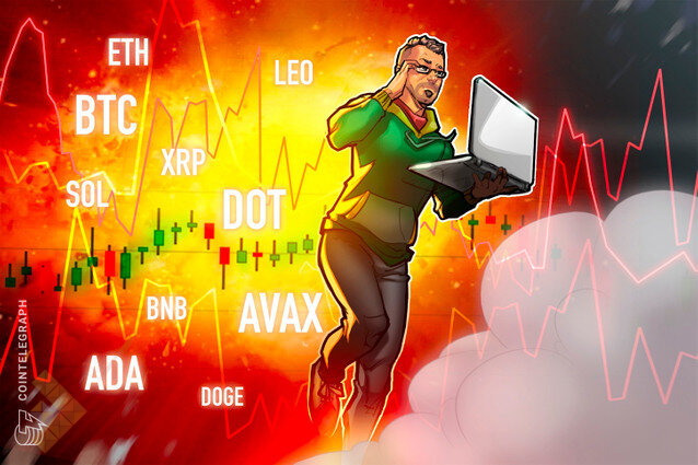 تحلیل تکنیکال 10 ارز دیجیتال برتر: BTC، ETH، BNB، ADA، XRP، SOL، DOGE، DOT، LEO، AVAX