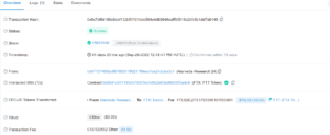 انتقال توکن FTT
