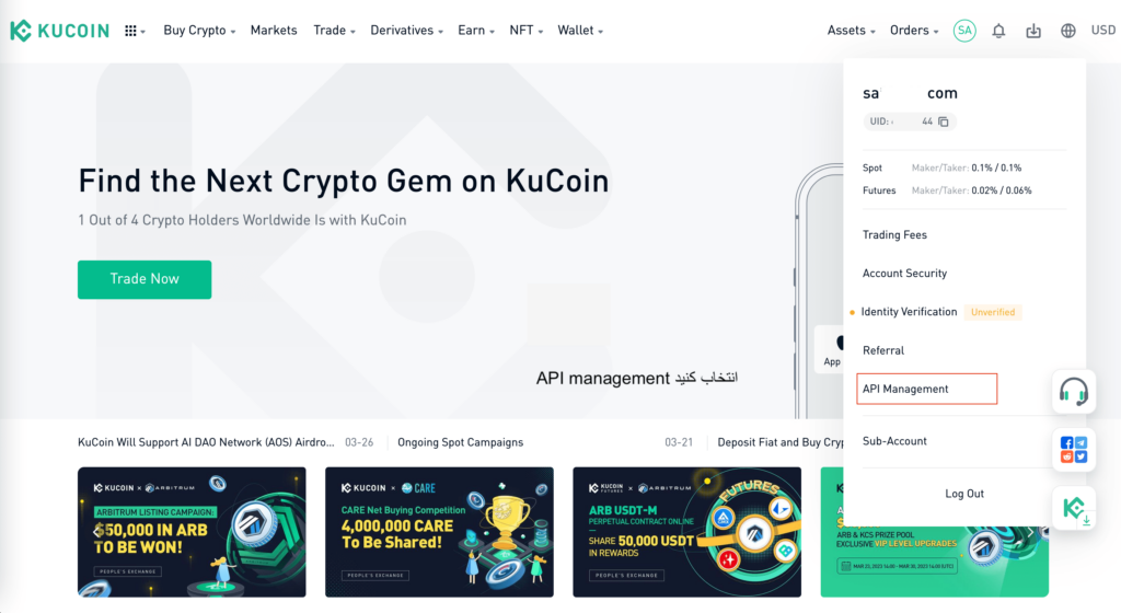 آموزش ساخت api کپی ترید در بایننس و کوکوین برای پلتفرم بلوترید