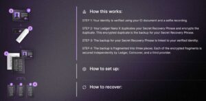 Ledger سرویس عبارت بازیابی جدید خود را اینگونه توصیف میکند