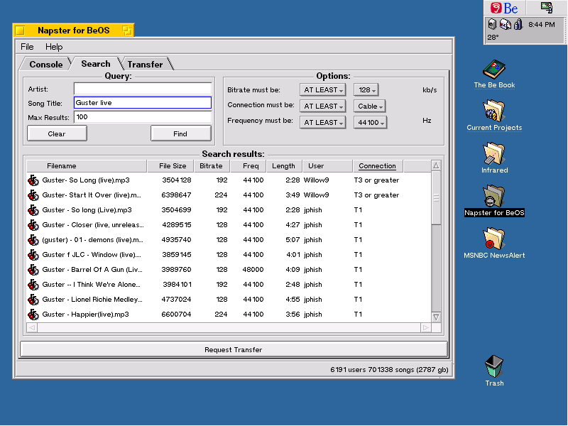 نرم افزار Napster