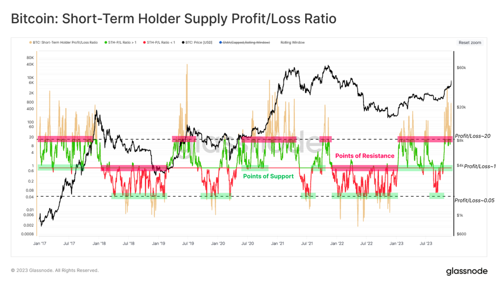 نسبت سود/ضرر موجودی STH