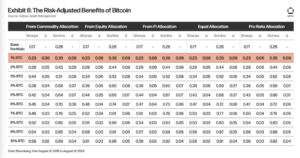 Exhibit 6: The Risk-Adjusted Benefits of Bitcoin